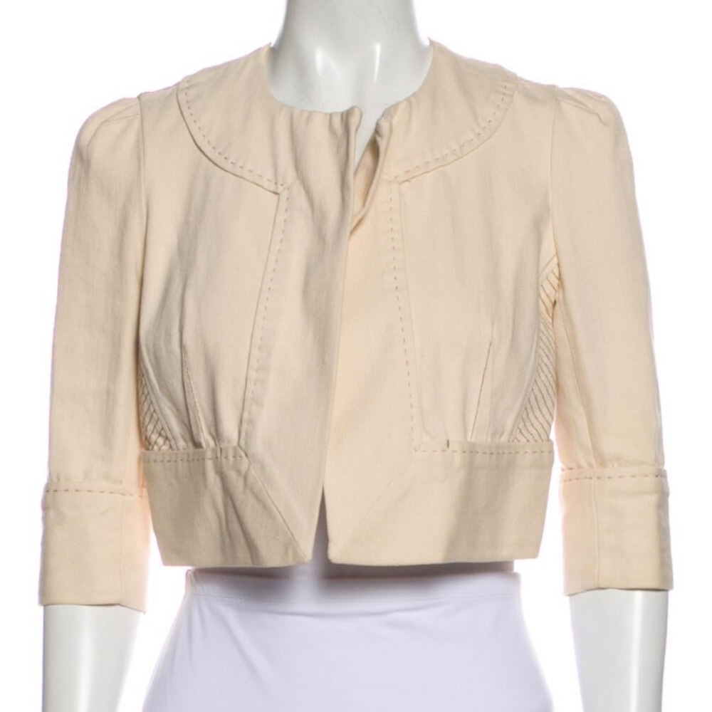 Diane Von Furstenberg Remo Cropped Jacket Bolero